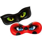 Mascaras De Festas De Aniversário Ladybug E Cat Noir - 6 Un