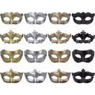 Máscaras de máscaras FEQO Vintage Antique Venetian 16 peças Máscaras de máscaras FEQO Vintage Antique Venetian 16 peças