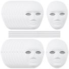 Máscaras de papel branco DIY DAKFOOK para carnaval, cosplay e Halloween