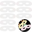 Máscaras de papel Gejoy Die Cut Mardi Gras brancas para crianças (40 unidades)