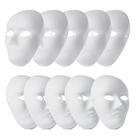 Máscaras faciais completas DIY WoshiLaods 10 unidades de papel branco Mache