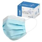 Máscaras faciais descartáveis CSD Color ASTM Nível 1 50 unidades azuis