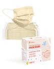 Máscaras faciais descartáveis Tenice 100 Pack ASTM Level 3 Beige