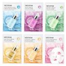 Máscaras faciais em folha GUOYAOLIFU Skincare, pacote com 6 unidades para todos os tipos de pele