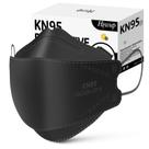 Máscaras faciais KN95 HIWUP, pacote com 50, respiráveis e confortáveis, pretas