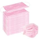 Máscaras faciais Wecolor descartáveis rosa, 100 unidades, 3 camadas
