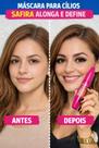 Máscaras para Cílios Safira Alonga e Define Efeito Alongado, Definição Intensa e Ótimo CustoBenefício Máscaras para Cílios Safira Alonga e Define Efeito Alongado, Definição Intensa e Ótimo CustoBenefício