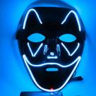 Mask Black Party Full Face Luminous Cosplay Traje de Cosplay Luminoso