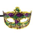 Masquerade Masquerade Masks Sequin Mardi Gras Party, conjunto de 50 em PVC