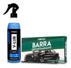 Massa claybar v-bar 100g vonixx + v-lub lubrificante 500ml