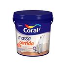 Massa Corrida Coral 5,7kg Branco Fosco De Alto Rendimento Alvenaria Concreto Gesso Pronta Para Uso