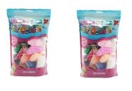 Massa De Eva Artesanato 20 Cores 500g - Kit 2 Pacotes Make+
