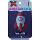 Massa de EVA Criativa Foguete com 04 Cores 28G
