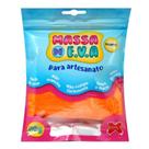 Massa de Eva Para Artesanato Laranja 50 Gramas - Make
