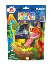 Massa de modelar 12 cores 6 moldes 2 itens - dinos