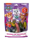 Massa de modelar 12 cores 6 moldes 2 itens - patrulha canina - pacote roxo