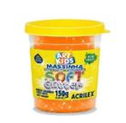 Massa De Modelar 150gr Glitter Acrilex Soft Laranja 225 Massinha De Modelar 150gr Glitter Acrilex Soft Laranja 225