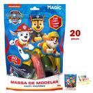 Massa De Modelar Com Moldes Patrulha Canina 20 Peças 300g Paw Patrol