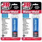 Massa Epóxi J-B Weld WaterWeld - Cura em 1 Hora - Pacote com 2 Unidades