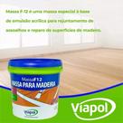 Massa F12 para Madeira cor Branca 6,5Kg Viapol