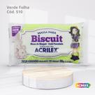 Massa para biscuit 90g verde folha