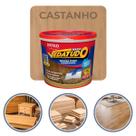 Massa Para Madeira Dryko Vedatudo Castanho 400g Acrílica para Correção Reparos Trincas Calafetação