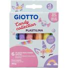 Massa para Modelar Giotto CANDY 6 Cores 90G Massa para Modelar Giotto CANDY 6 Cores 90G