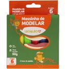 Massa para Modelar Léo e Léo 6 Cores Pacote com 12 Unidades
