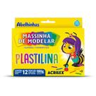 Massa para Modelar Plastilina com 12 Cores 180G - Pacote com 12 Unidades