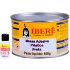 Massa Plastica 400Gr Ibere Preta . / Kit C/ 12 Unidades