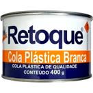 Massa Plastica 400Gr Retoque Branca - Kit C/12 Unidades