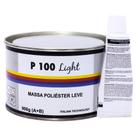 Massa Poliéster c/ Catalisador 0,9kg P100 Light Sibren BR Acabamento Profissional