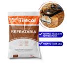 Massa Refrataria Argamassa Para Alta Temperatura Para Tijolos E Placas 5kg Tilecol