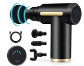Massageado Portátil Recarregável Massage Gun 6 Velocidades Turbo.