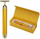 Massageador Anti Rugas Vibro Facial Ouro 24K Renovacao Pele