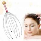 Massageador Capilar Manual Anti Estresse para Relaxar 12 Hastes Cafuné Carinho Massagem na Cabeça Relaxante Criança Coçador Pets Cachorro Gato