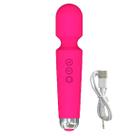 Massageador Corporal Elétrico Recarregável USB Discreto, Silencioso e Multifuncional Relaxamento Rosa