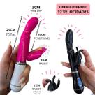 Massageador Corporal Vibrador Feminino Rabbit Ponto G