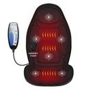 Massageador de costas Snailax com calor, almofada de cadeira viscoelástica Massageador de costas Snailax com calor, almofada de cadeira viscoelástica
