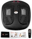 Massageador de pés Powerfit Power Legs com controle remoto preto