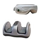 Massageador de Pés Zivi 3 Intensidades com Massagem 3D Aquecimento Térmico Tela LCD e Óculos Massageador com Bluetooth Cinza/Branco G94 - Gran Belo