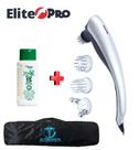 Massageador Elétrico Corporal Elite Pró 3 Acessórios + Gel+ Bolsa