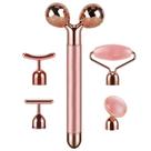 Massageador facial Beauty Bar 5 em 1 com vibração elétrica em ouro 24k Massageador facial Beauty Bar 5 em 1 com vibração elétrica em ouro 24k