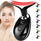 Massageador Facial e de Pescoço com Terapia de Luz Vermelha SDKWDH - Preto Brilhante