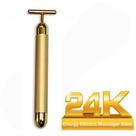 Massageador Facial Elétrico Dourado Gold Vibrata