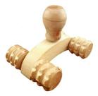 Massageador Madeira Anti-Stress Relaxante Saude Spar 04 Rodas Carrinho