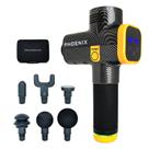 Massageador Phoenix A2 Profissional Massageador Elétrico Portátil Alívio Muscular Liberação Miofascial Tela LCD Digital com 20 Velocidades
