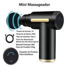 Massageador Pistola 6 Velocidades Mini Portátil Autonomia de Bateria Longa Massagem Muscular C