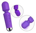 Massageador Silicone Relaxa Varinha 8 Velocidade Corpo Amor