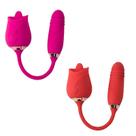 Massageador Vibrador Sex Shop Para Casal Recarregável Rosa com Função Dupla Massageador Vibrador Sex Shop Para Casal Recarregável Rosa com Função Dupla